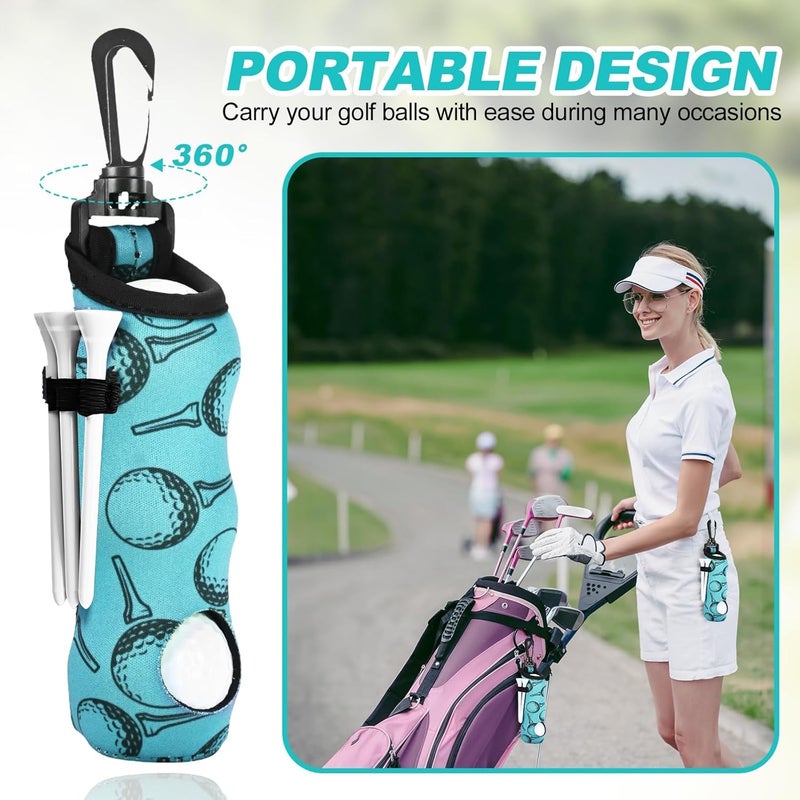Wynaura 15PCS Golf Accessories Kit - Include Golf Club Cleaner Brush with Groove Cleaner Tool, Golf Ball Bag, Divot Tool with Magnetic Ball Marker, Towel, Golf Tees, Golf Gift for Men/Women - Image 4